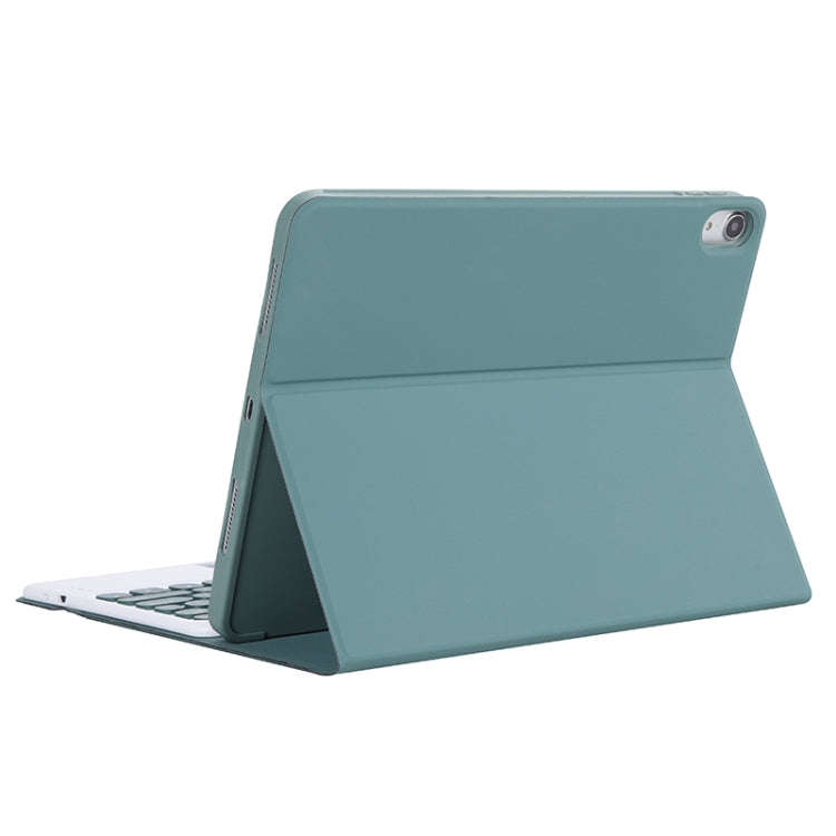 YT11B-A 2021 Detachable Candy Color Skin Texture Round Keycap Bluetooth Keyboard Leather Tablet C...