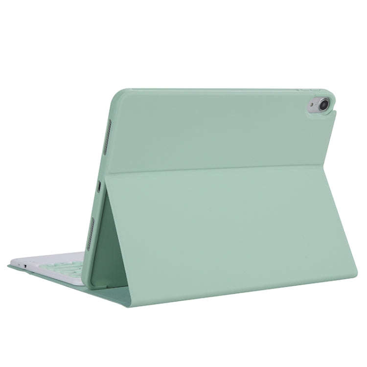 YT11B-A 2021 Detachable Candy Color Skin Texture Round Keycap Bluetooth Keyboard Leather Tablet C...