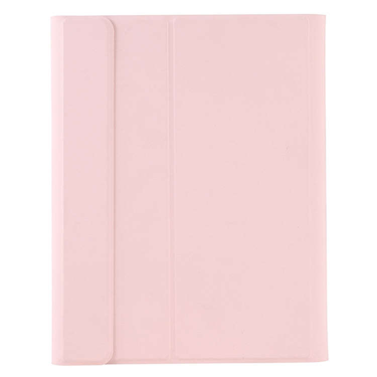 Y-C11B 2021 Detachable Candy Color Skin Texture Round Keycap Bluetooth Keyboard Leather Tablet Ca...
