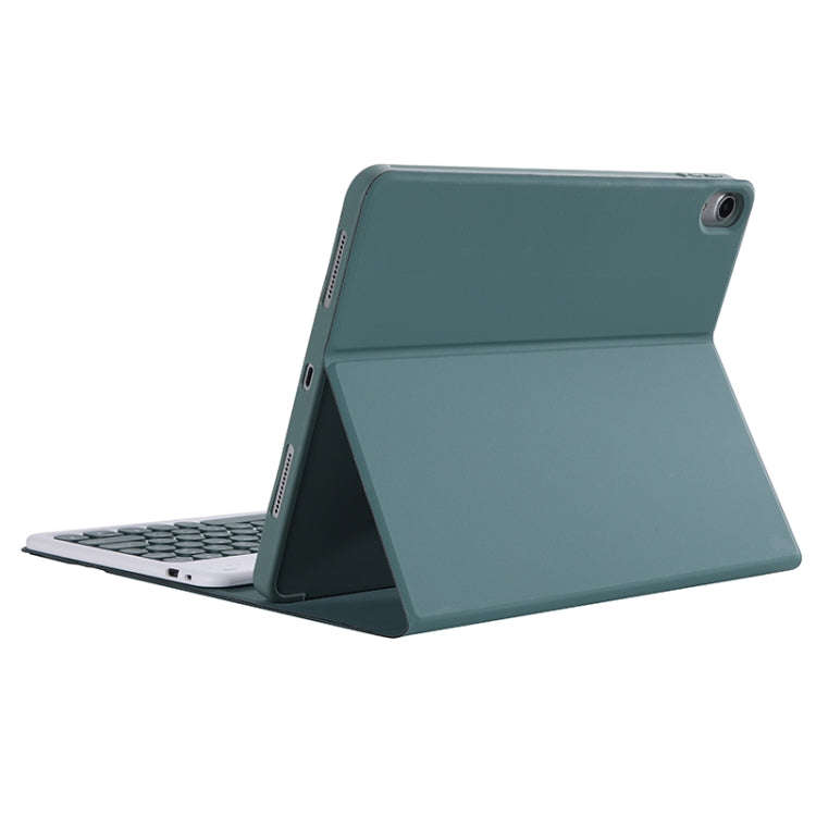 Y-C11B 2021 Detachable Candy Color Skin Texture Round Keycap Bluetooth Keyboard Leather Tablet Ca...