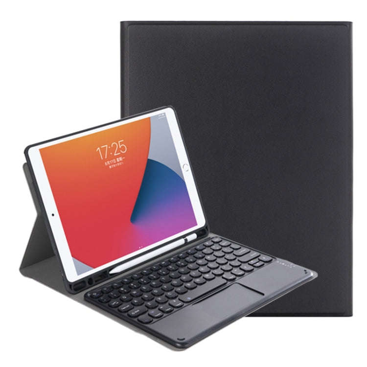 YA11B-A 2021 Detachable Lambskin Texture Round Keycap Bluetooth Keyboard Leather Tablet Case with...