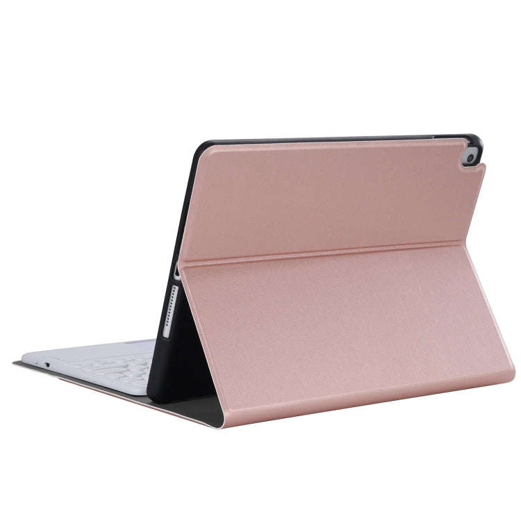 YA11B-A 2021 Detachable Lambskin Texture Round Keycap Bluetooth Keyboard Leather Tablet Case with...
