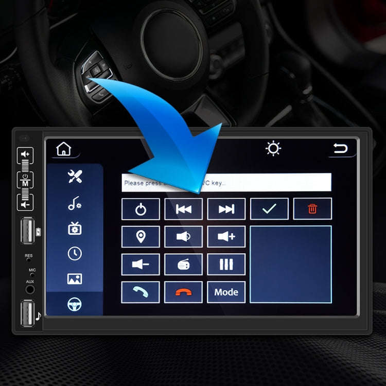 A2891 7 inch Car HD MP5 Carplay Bluetooth Music Player Reversing Image All-in-one Machine Support...