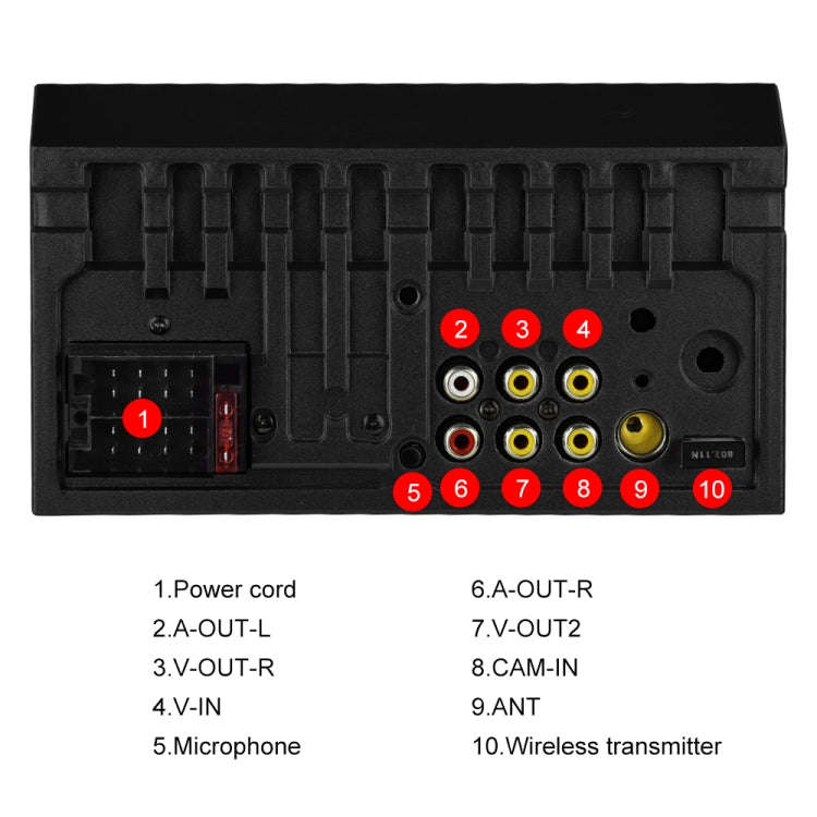 A2891 7 inch Car HD MP5 Carplay Bluetooth Music Player Reversing Image All-in-one Machine Support...