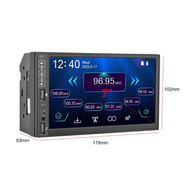 A2891 7 inch Car HD MP5 Carplay Bluetooth Music Player Reversing Image All-in-one Machine Support...