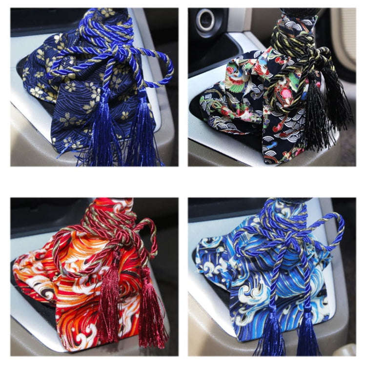 Car Personality Gear Cover Automatic Manual Gear Lever Dustproof Cover(Koi Red)