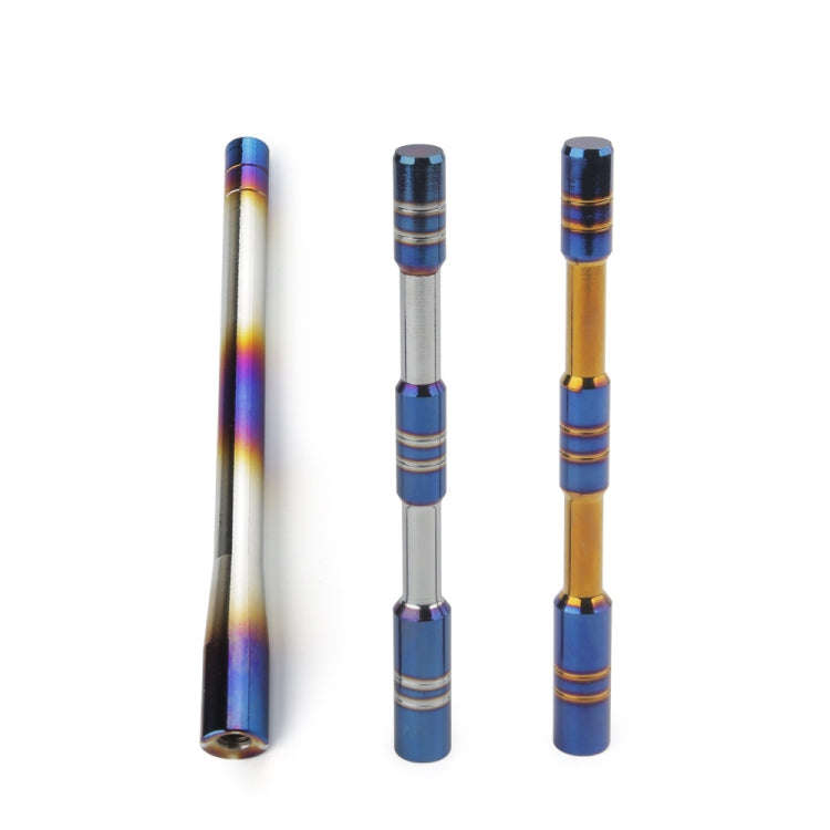 Car Modified Aluminum Signal Antenna Aerial(Roasted Blue)