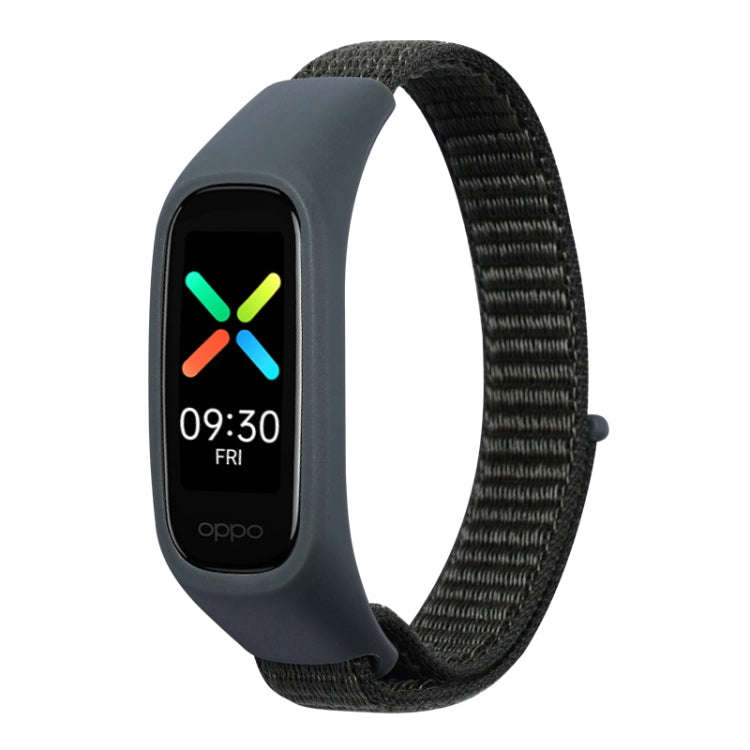 For OPPO Watch Nylon Watch Band(Army Green)