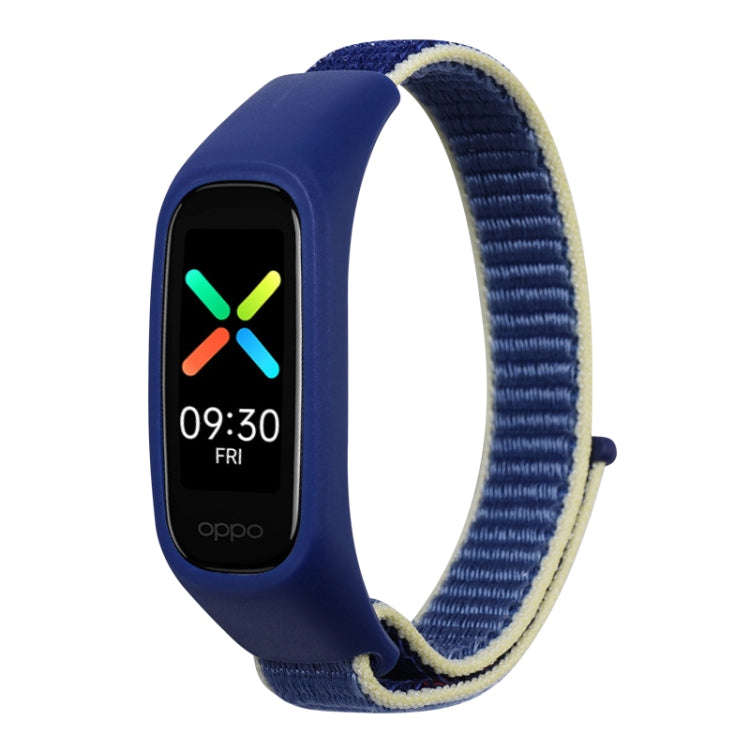 For OPPO Watch Nylon Watch Band(Ice Blue)