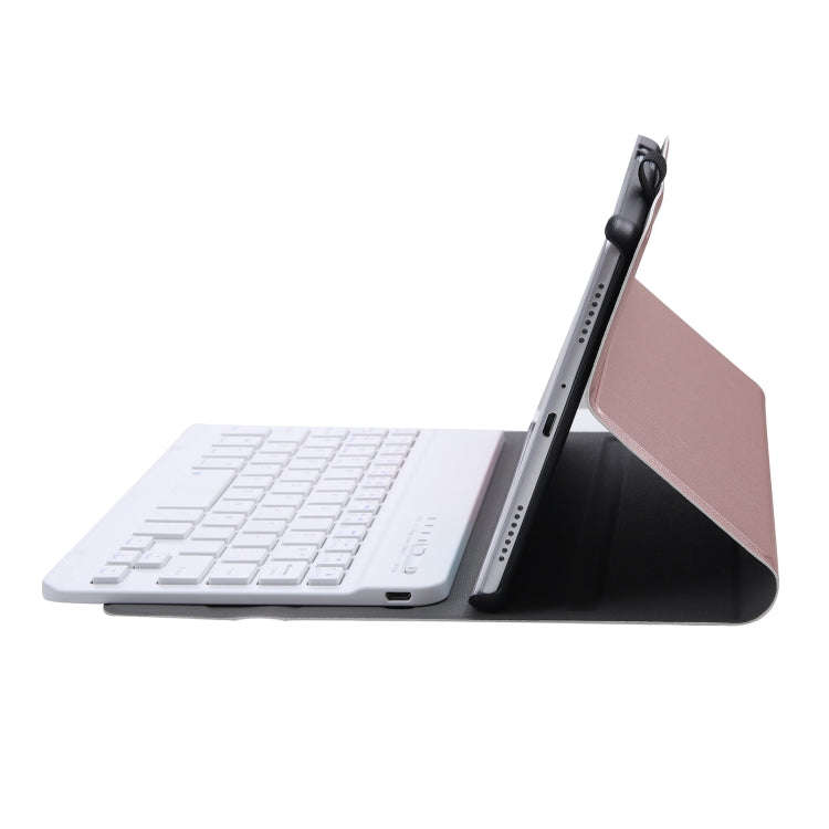 A220 Splittable Bluetooth Keyboard Leather Tablet Case for Samsung Galaxy Tab A7 Lite 8.7 T220 / ...