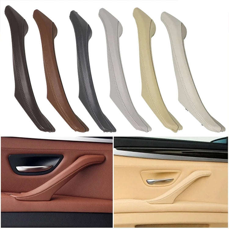 Car Leather Left Side Inner Door Handle Assembly 51417225854 for BMW 5 Series F10 / F18 2011-2017...