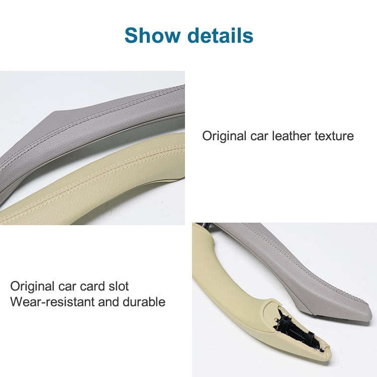 Car Leather Left Side Inner Door Handle Assembly 51417225854 for BMW 5 Series F10 / F18 2011-2017...