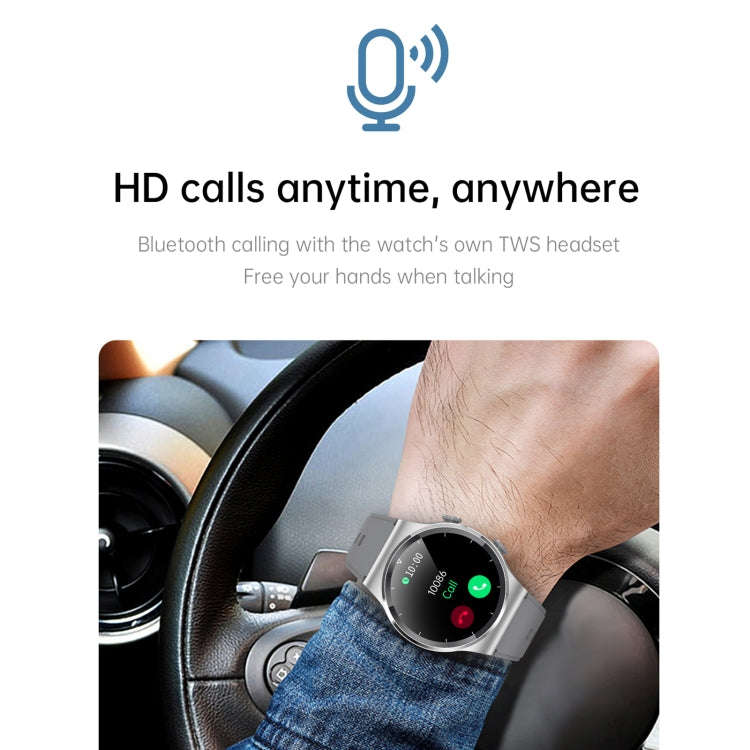 GT69 1.3 inch IPS Touch Screen IP67 Waterproof Bluetooth Earphone Smart Watch, Support Sleep Moni...