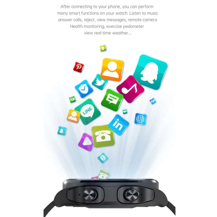 GT69 1.3 inch IPS Touch Screen IP67 Waterproof Bluetooth Earphone Smart Watch, Support Sleep Moni...