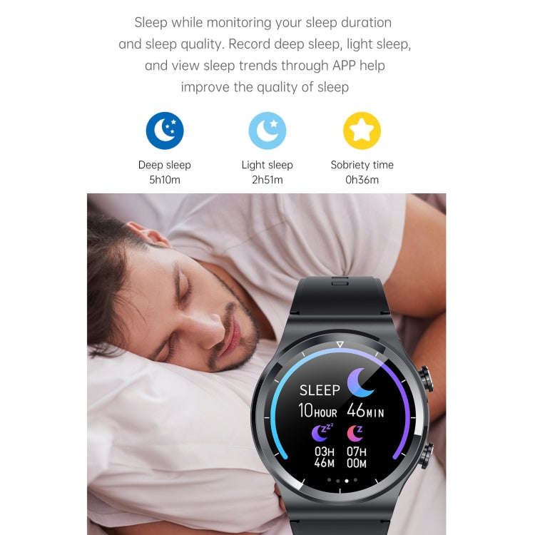 GT69 1.3 inch IPS Touch Screen IP67 Waterproof Bluetooth Earphone Smart Watch, Support Sleep Moni...