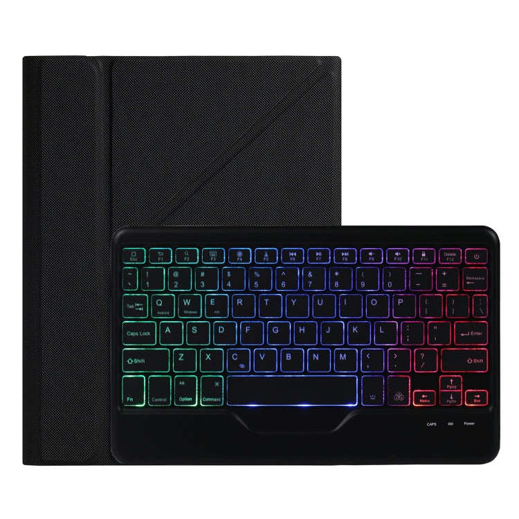 B011S Splittable Backlight Bluetooth Keyboard Leather Tablet Case with Triangle Holder & Pen Slot...