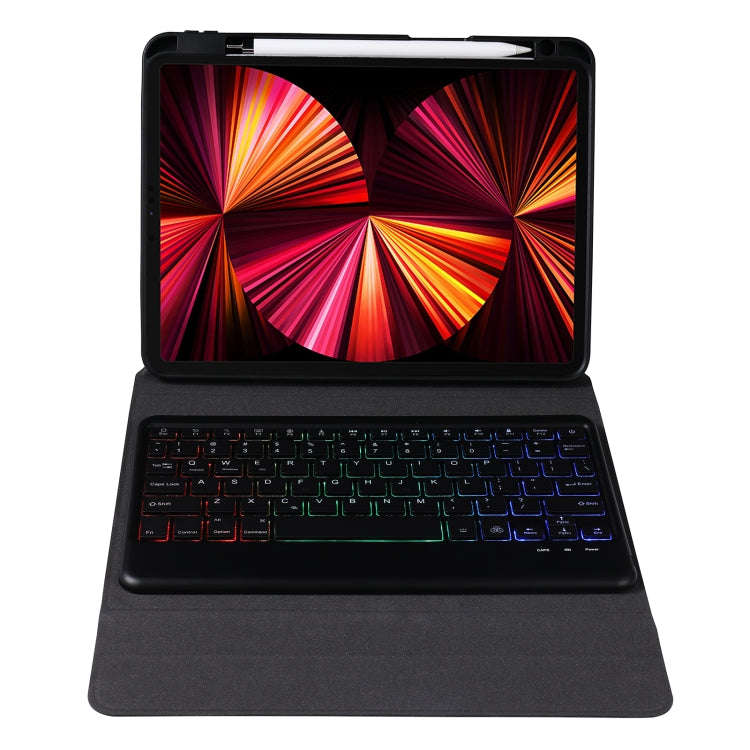 B011S Splittable Backlight Bluetooth Keyboard Leather Tablet Case with Triangle Holder & Pen Slot...