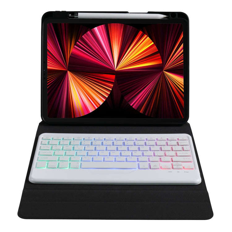 B011S Splittable Backlight Bluetooth Keyboard Leather Tablet Case with Triangle Holder & Pen Slot...