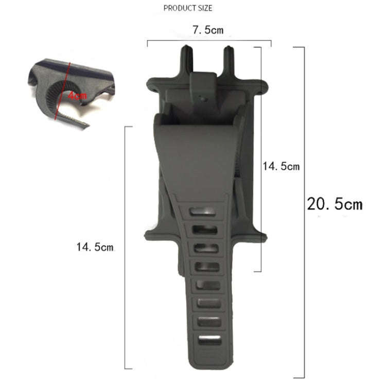 Silica Gel Bicycle Universal Phone Holder(Black)