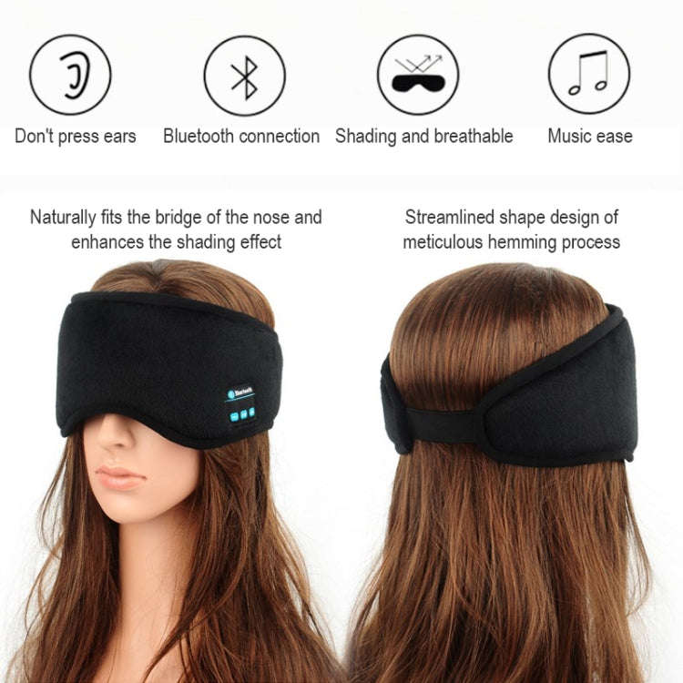 Bluetooth 5.0 Sleep Eye Masks Smart Wireless Music Eye Masks(Black)