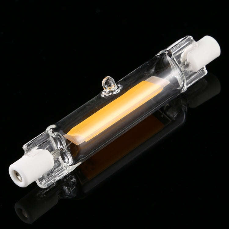 R7S 3W 350LM 78mm COB LED Bulb Glass Tube Replacement Halogen Lamp Spot Light, Warm Light