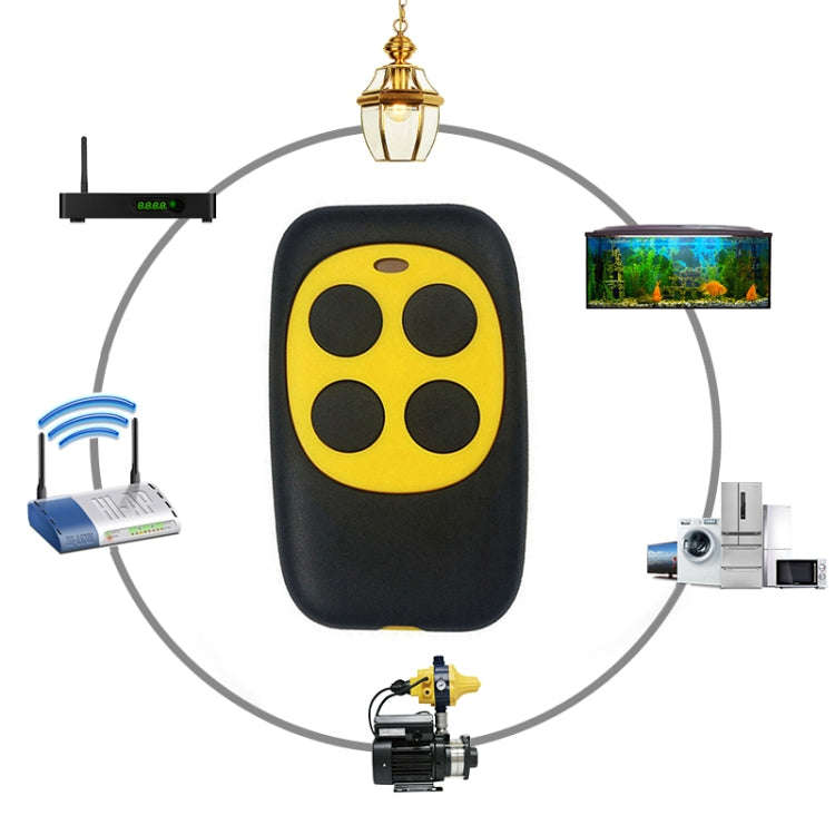 LZ-073 286-868MHZ Multi-function Automatic Copy Remote Control(Yellow)