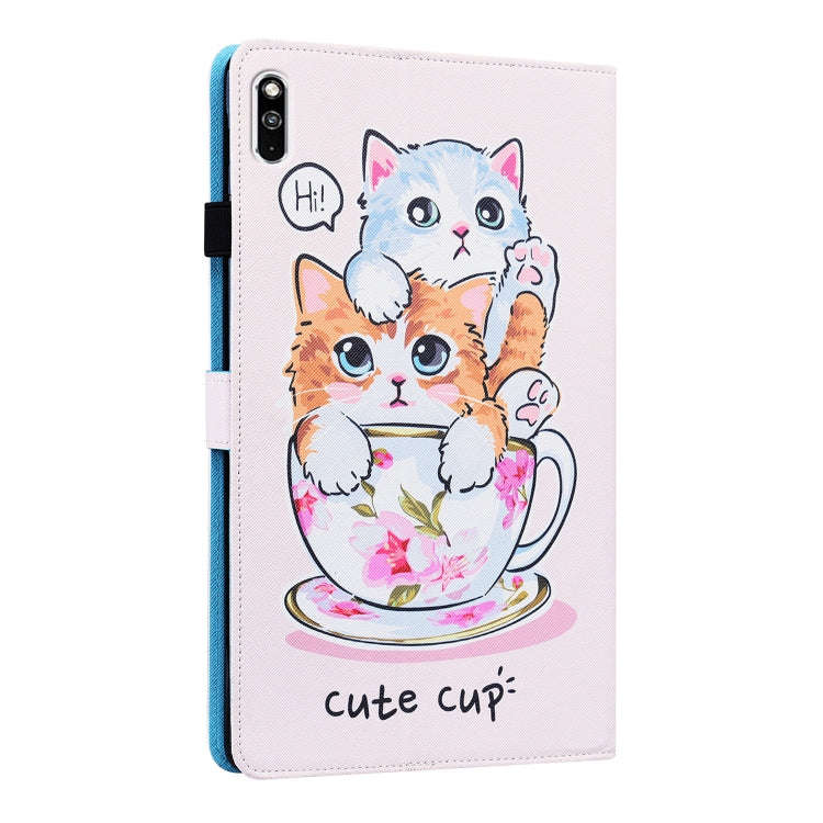 For Huawei MatePad 10.4 Animal Pattern Horizontal Flip Leather Case with Holder & Card Slots & Ph...