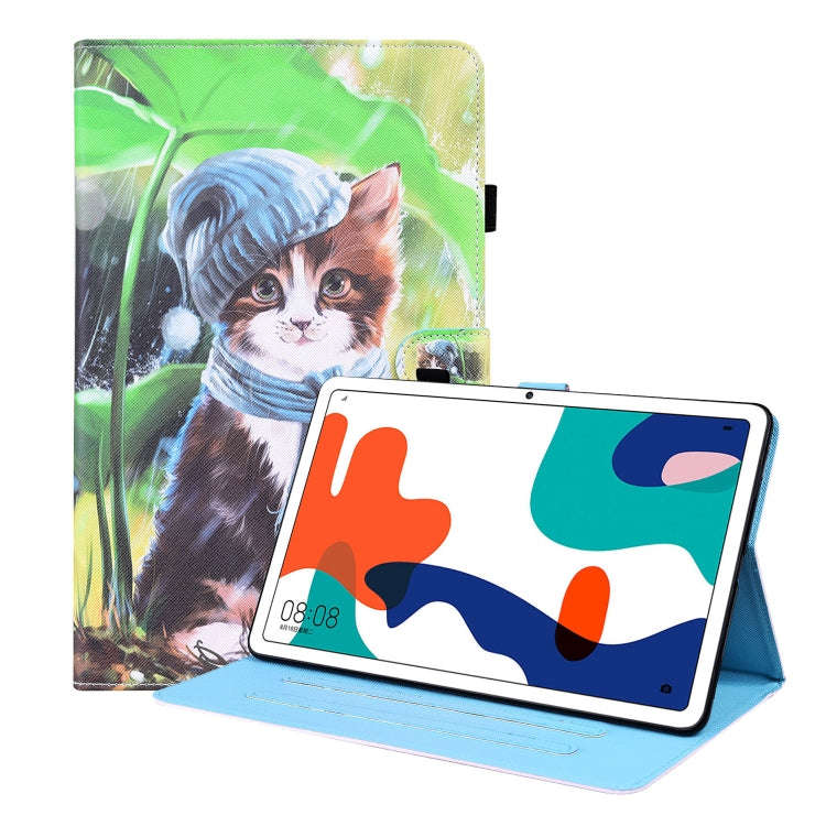 For Huawei MatePad 10.4 Animal Pattern Horizontal Flip Leather Case with Holder & Card Slots & Ph...