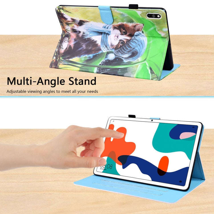 For Huawei MatePad 10.4 Animal Pattern Horizontal Flip Leather Case with Holder & Card Slots & Ph...