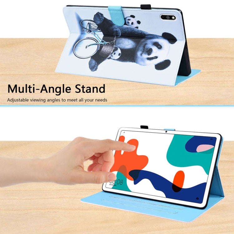 For Huawei MatePad 10.4 Animal Pattern Horizontal Flip Leather Case with Holder & Card Slots & Ph...