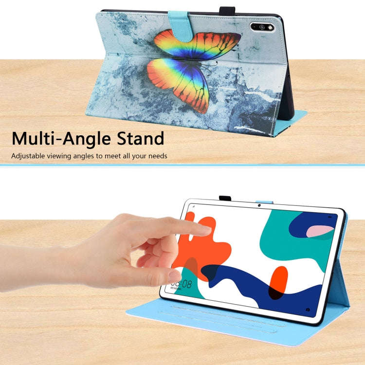 For Huawei MatePad 10.4 Animal Pattern Horizontal Flip Leather Case with Holder & Card Slots & Ph...
