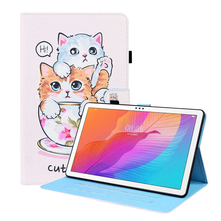 For Huawei MatePad T 10 / T 10s / Honor Enjoy 2 10.1 Animal Pattern Horizontal Flip Leather Case ...