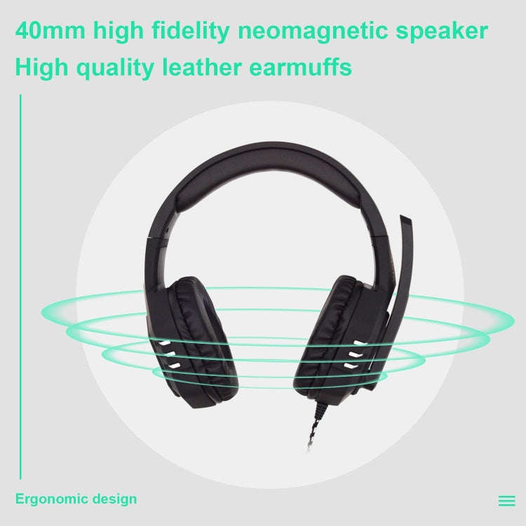 Anivia AH38 3.5mm Wired Gaming Headset with Microphone(Black Silver)