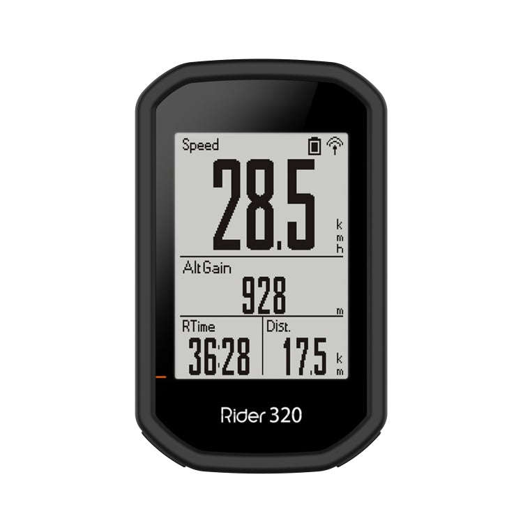 For Bryton Rider 430 / 320 Universal Silicone Protective Case Cover(Black)
