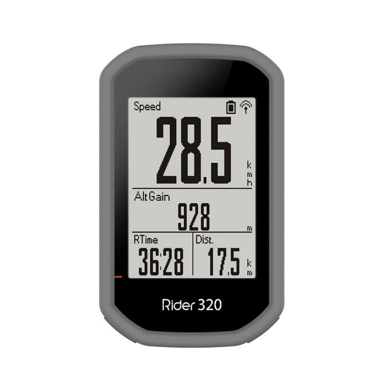 For Bryton Rider 430 / 320 Universal Silicone Protective Case Cover(Grey)