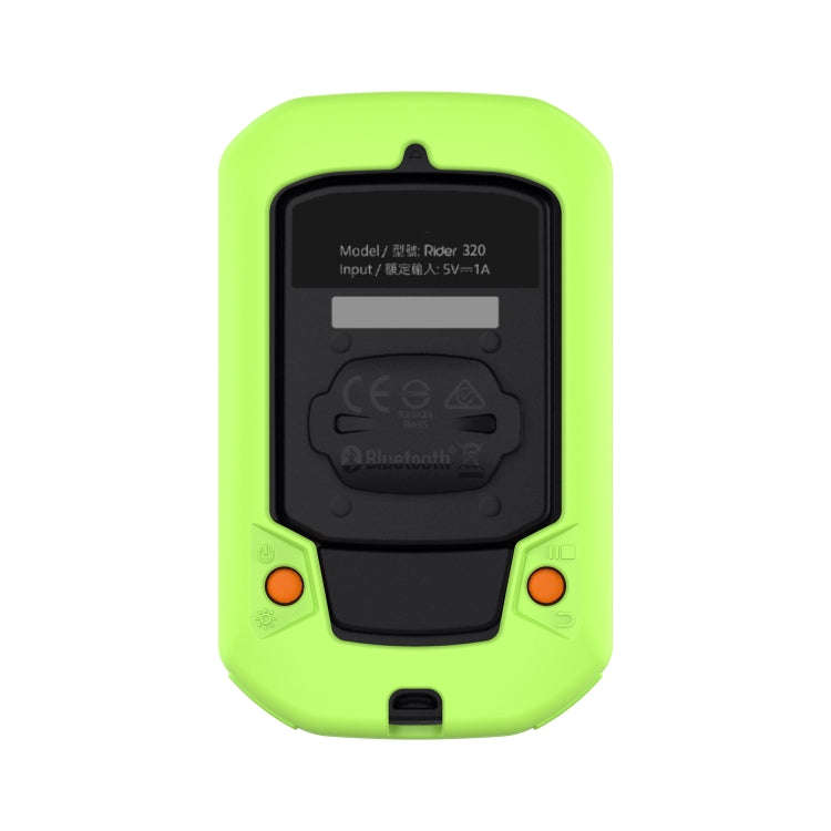 For Bryton Rider 430 / 320 Universal Silicone Protective Case Cover(Lime Green)