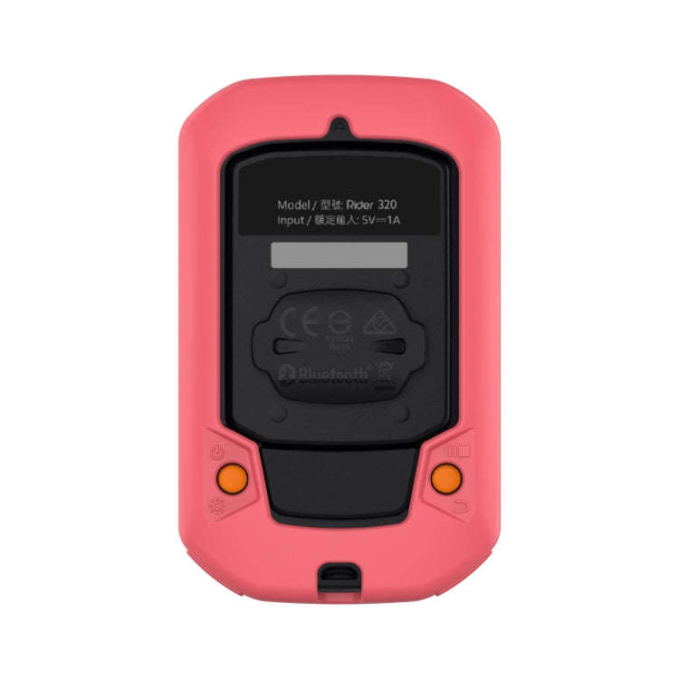 For Bryton Rider 430 / 320 Universal Silicone Protective Case Cover(Peach Red)