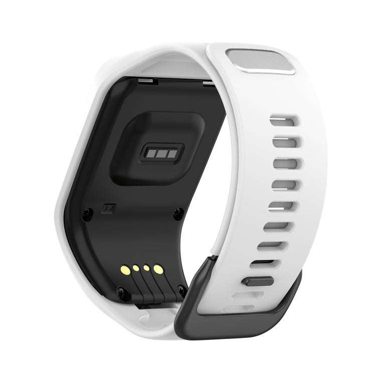 For Tomtom 4 Silicone Watch Band(White)