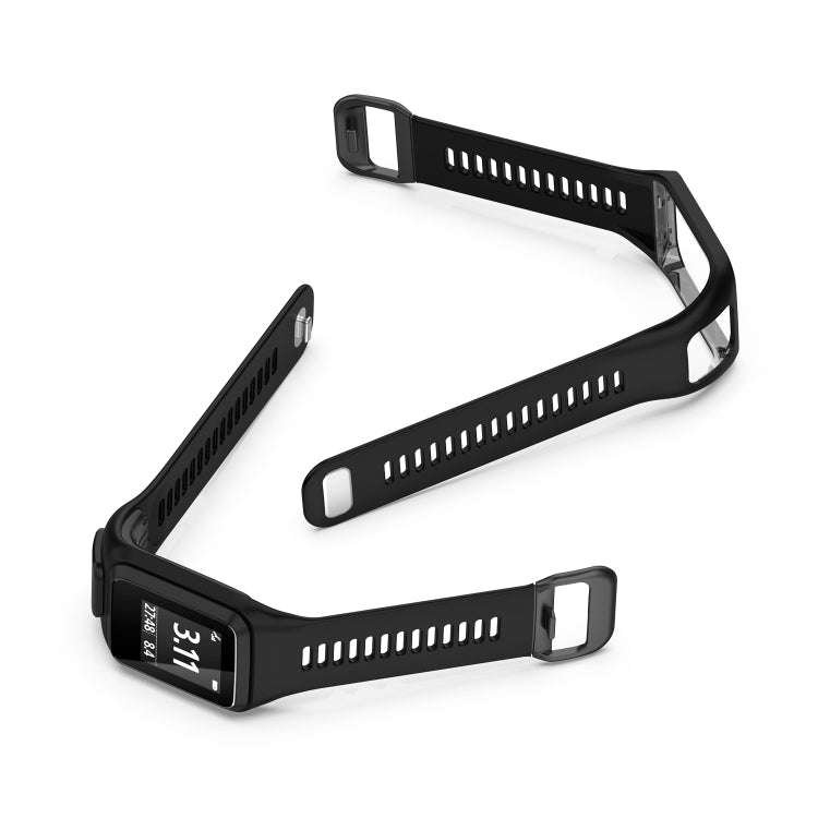 For Tomtom 4 Silicone Watch Band(Black)