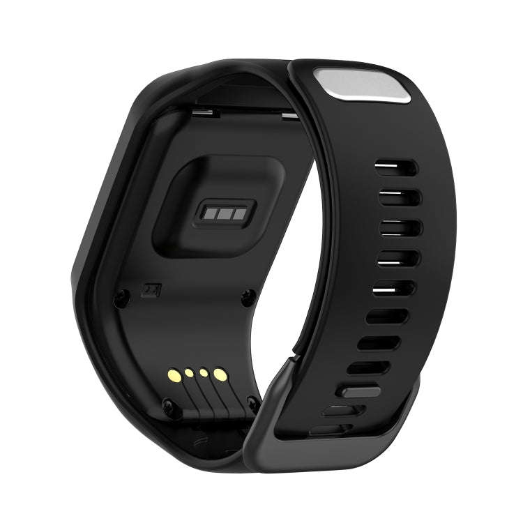 For Tomtom 4 Silicone Watch Band(Black)
