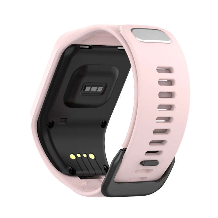 For Tomtom 4 Silicone Watch Band(Rose Pink)