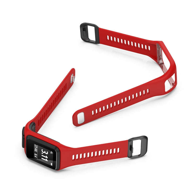 For Tomtom 4 Silicone Watch Band(Red)