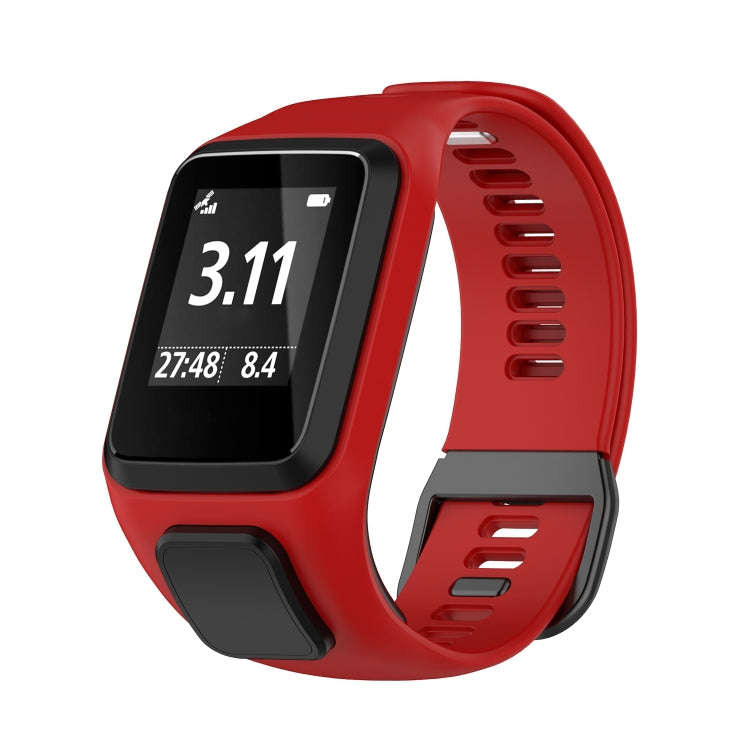 For Tomtom 4 Silicone Watch Band(Red)