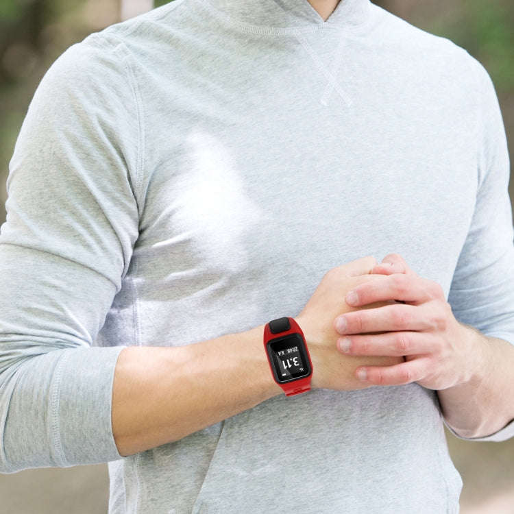 For Tomtom 4 Silicone Watch Band(Red)
