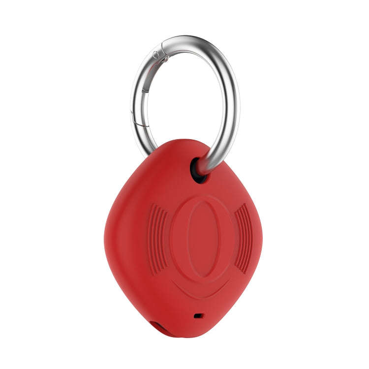 Location Tracker Anti-lost Portable Silicone Protective Case for Samsung Galaxy Smart Tag(Red)