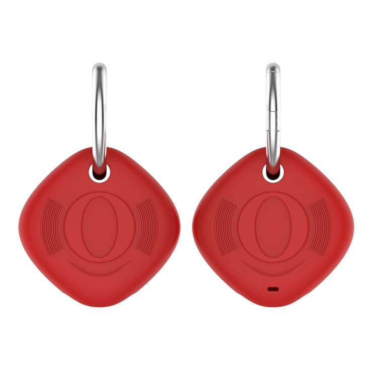 Location Tracker Anti-lost Portable Silicone Protective Case for Samsung Galaxy Smart Tag(Red)