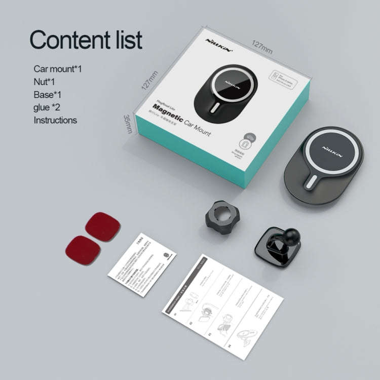 NILLKIN NKL01 MagRoad Lite Paste Type Car Magnetic Wireless Charging Holder