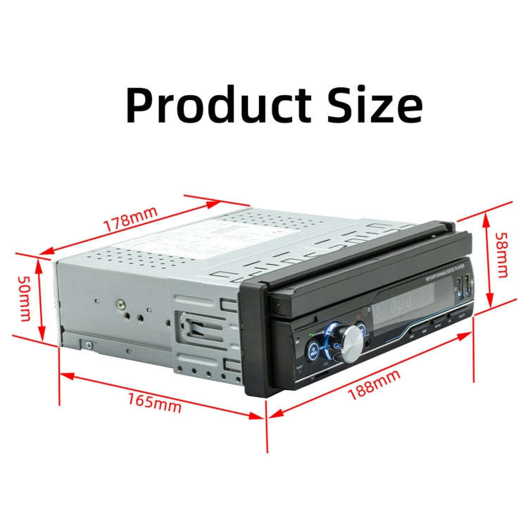 T100C 7 inch Manually Retractable Screen Car MP5 Player Radio, Support Mirror Link & FM & TF Card...