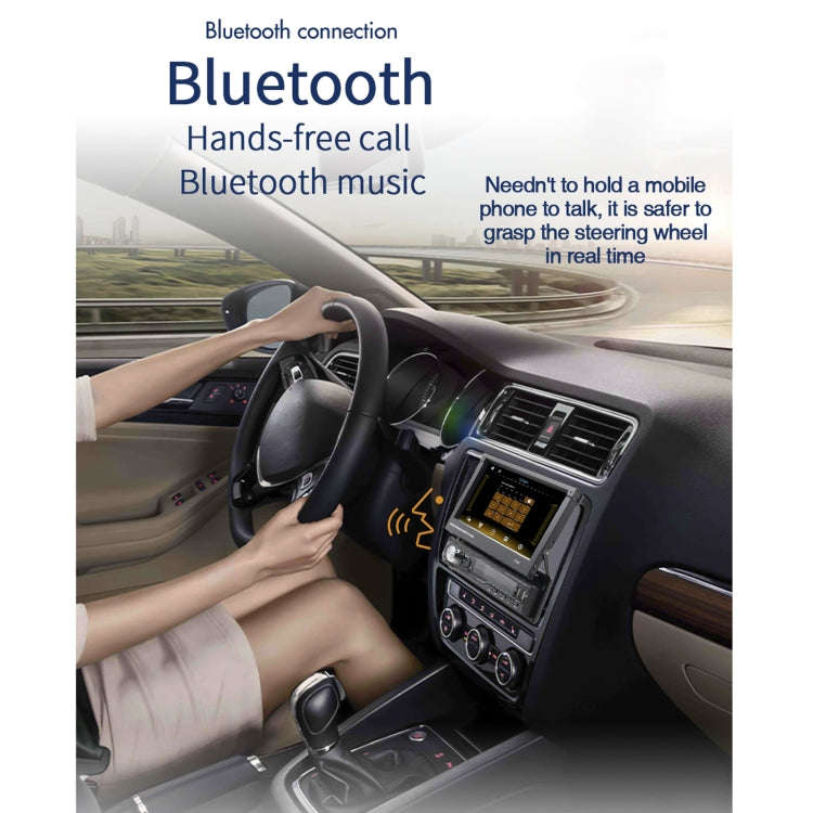 T100C 7 inch Manually Retractable Screen Car MP5 Player Radio, Support Mirror Link & FM & TF Card...