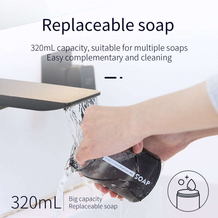 D101 Automatic Soap Dispenser with Charge Display, Water Tank Capacity: 320ml(Blue)